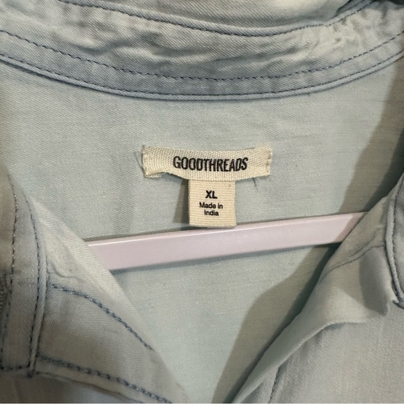 Goodthreads Mens Shirt Button Up Light Blue size XL - Picture 2 of 7